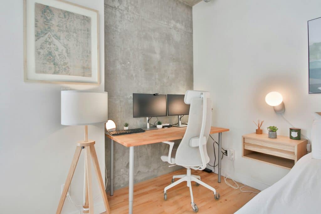 Professional workspace featuring turnkey technology solutions for offices and modern office technology integration.